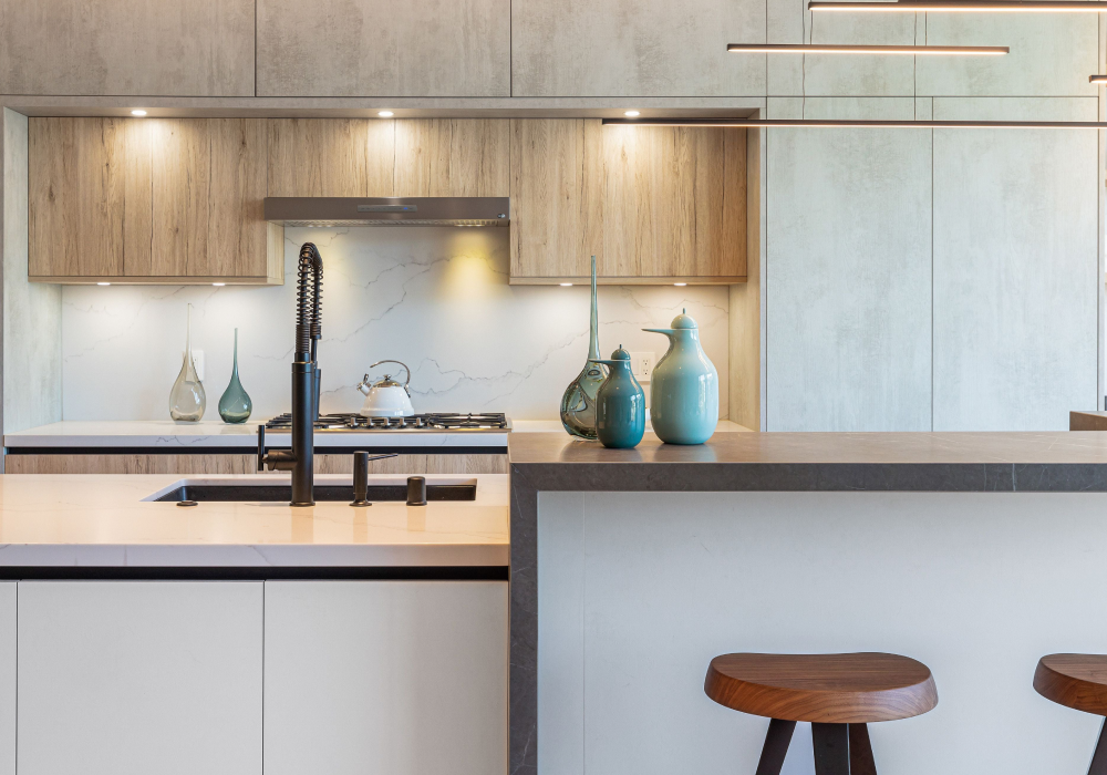 Contemporary Kitchen With Integrated Bar Area Kitchen Remodel by Bay Area Cabinetry project photo