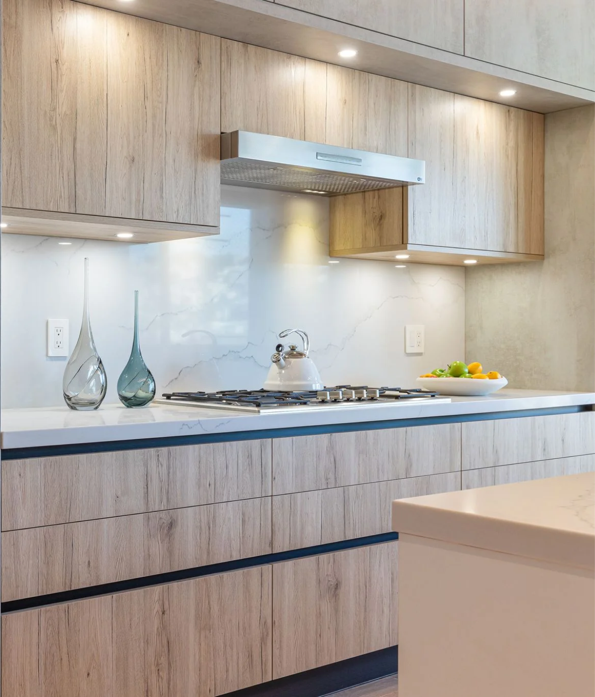 Contemporary Kitchen With Integrated Bar Area Kitchen Remodel by Bay Area Cabinetry project photo 2